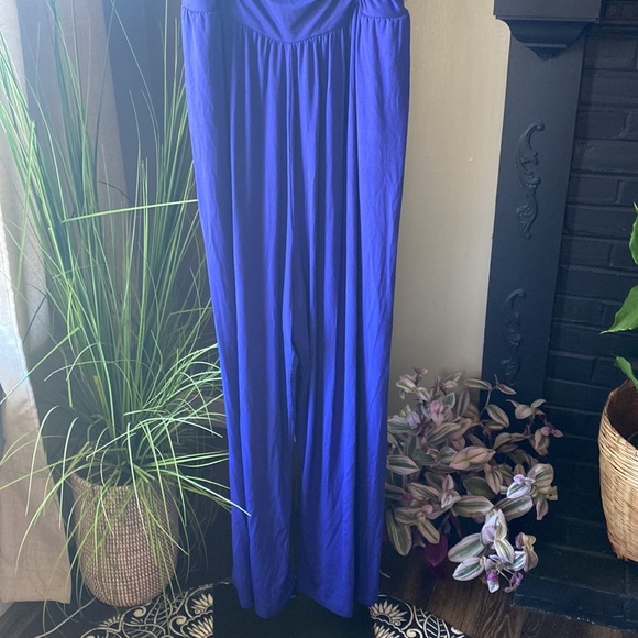 Ava & ViV purplish  blue jumper with pockets adjustable straps - Picture 3 of 16